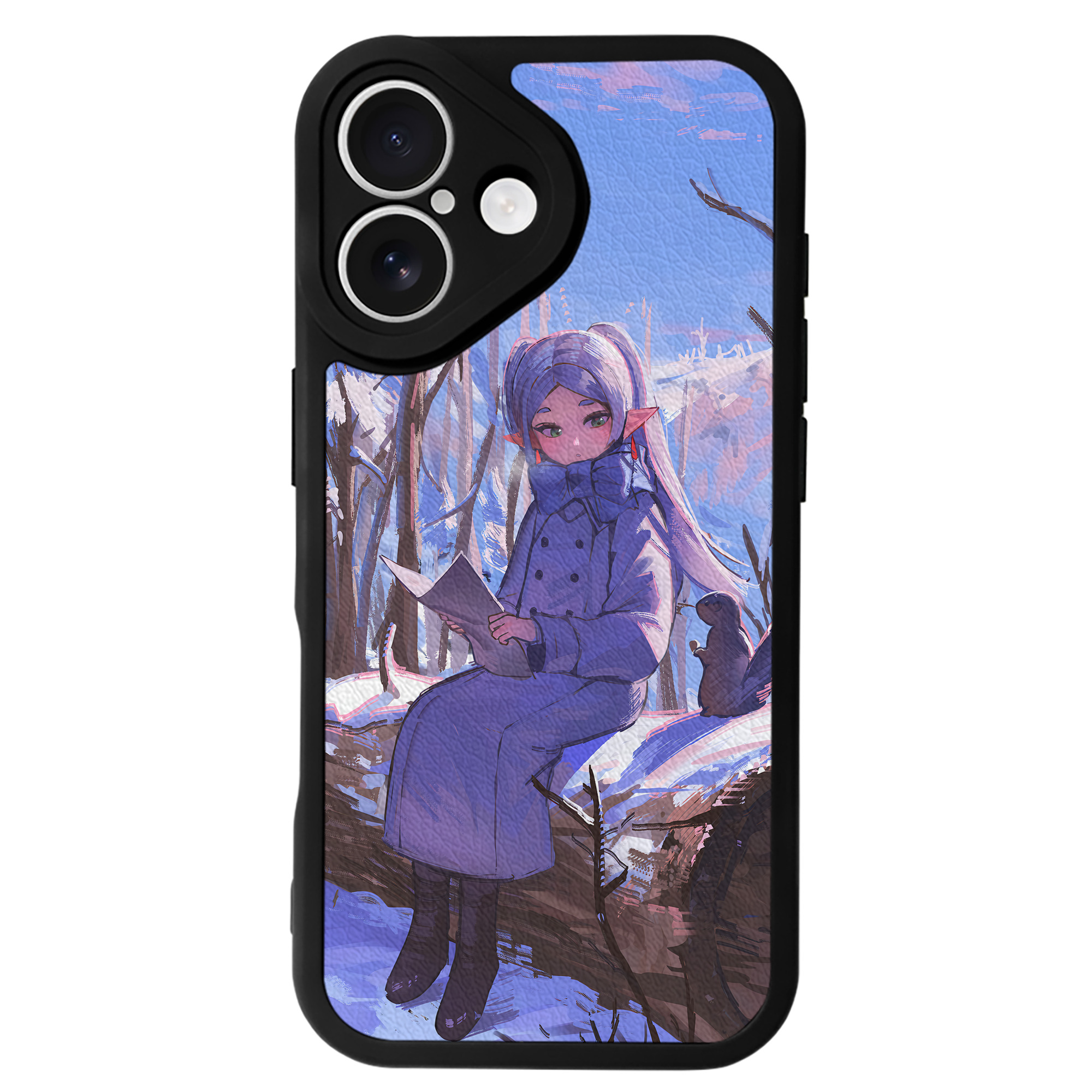 （画像用） 葬送のフリーレン Frieren 【iPhone 16シリーズ対応】シリコンスマホケース（レザー調） 材質：シリコン